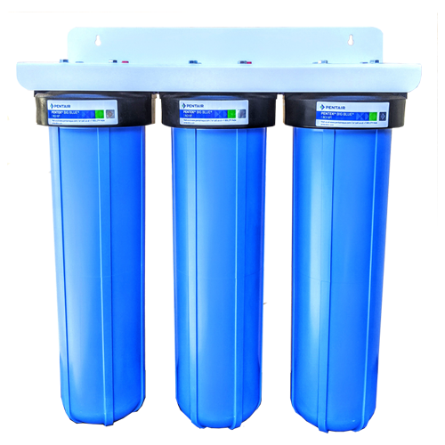 Three Stage Big Blue Sediment/ Carbon/ Carbon Filtration System