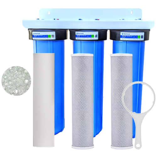3-Stage Whole House Water Filtration System with Sediment and Carbon Block  Whole House Water Filters